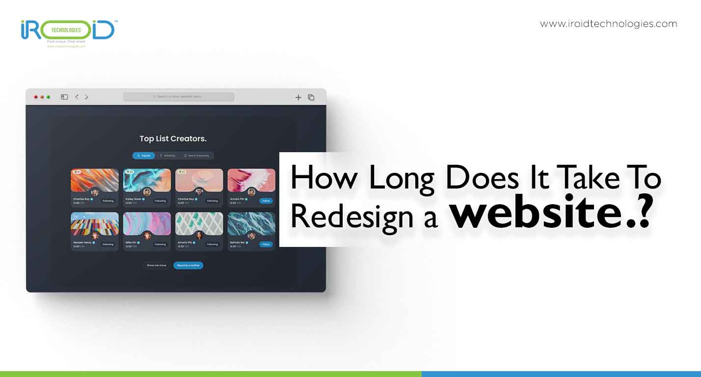 How long does it take to redesign a website?